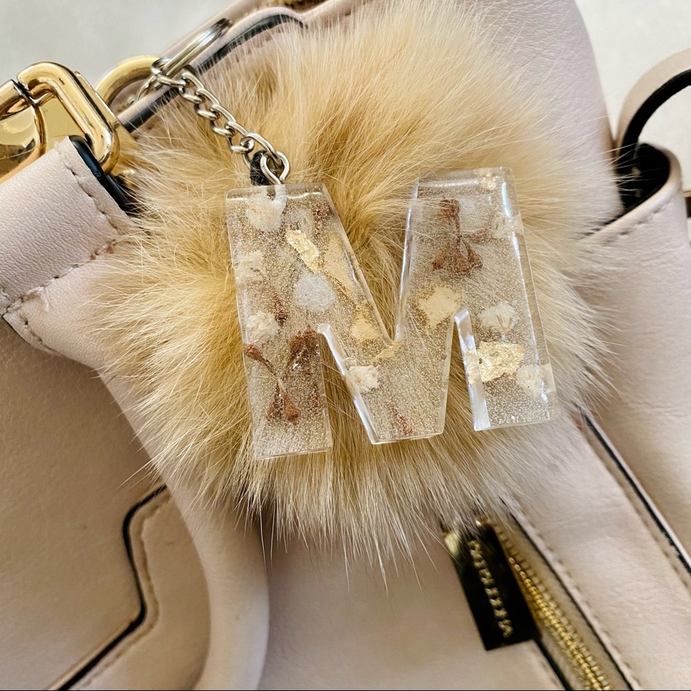 Resin Keychain Initial